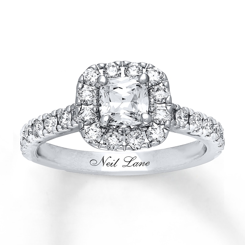 Previously Owned Neil Lane Diamond Engagement Ring 1-3/8 ct tw 14K White Gold