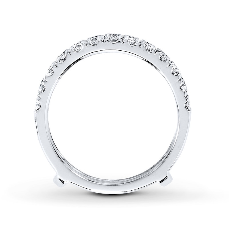 Main Image 2 of Previously Owned Diamond Enhancer Ring 1 ct tw Round-cut 14K White Gold