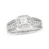 Thumbnail Image 1 of Previously Owned Diamond Engagement Ring 1-1/4 ct tw Princess & Round-cut 14K White Gold