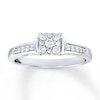 Thumbnail Image 1 of Previously Owned Diamond Engagement Ring 1/4 ct tw Round-cut 10K White Gold Size 7