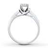 Thumbnail Image 2 of Previously Owned Diamond Engagement Ring 1/4 ct tw Round-cut 10K White Gold Size 7