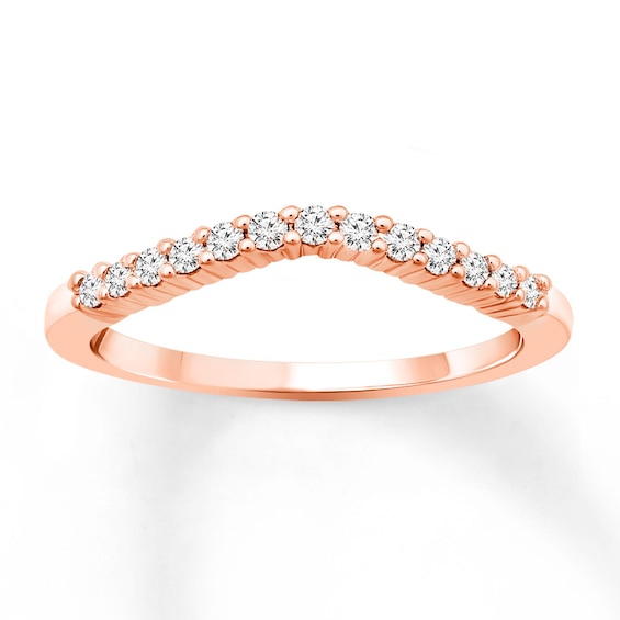 Previously Owned Diamond Stackable Ring 1/6 ct tw Round-cut 10K Rose Gold