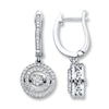 Thumbnail Image 1 of Previously Owned Unstoppable Love 1/2 ct tw Earrings 14K White Gold