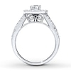 Thumbnail Image 2 of Previously Owned Sapphire Engagement Ring 7/8 ct tw Diamonds 14K White Gold