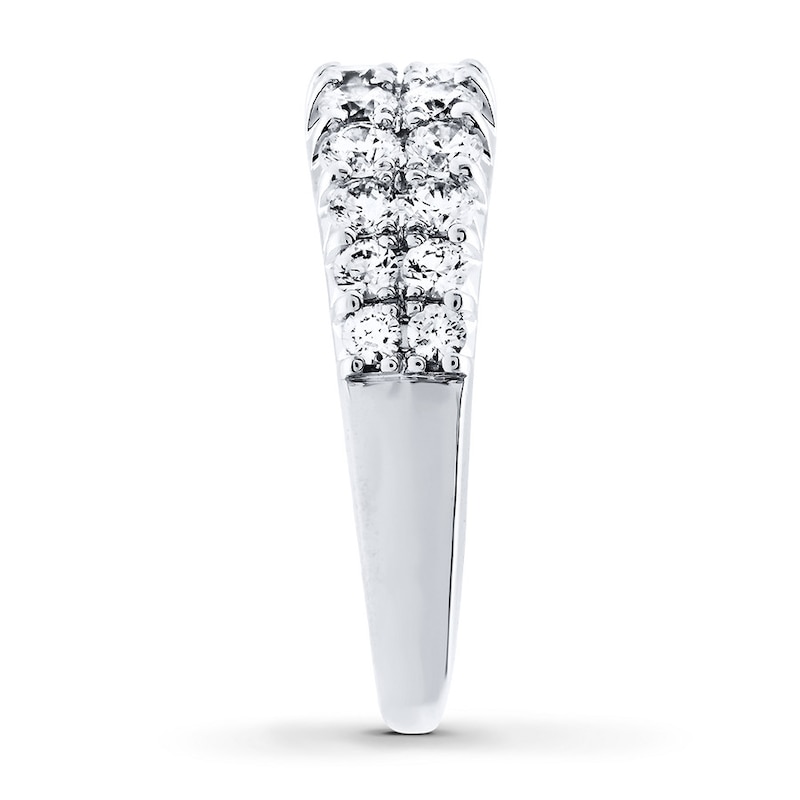 Previously Owned Hearts Desire Diamond Anniversary Band 1-1/4 ct tw Round-cut 18K White Gold