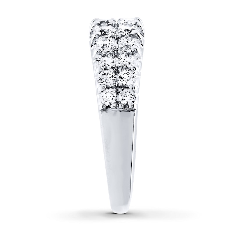 Main Image 3 of Previously Owned Hearts Desire Diamond Anniversary Band 1-1/4 ct tw Round-cut 18K White Gold