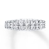 Thumbnail Image 3 of Previously Owned Hearts Desire Diamond Anniversary Band 1-1/4 ct tw Round-cut 18K White Gold
