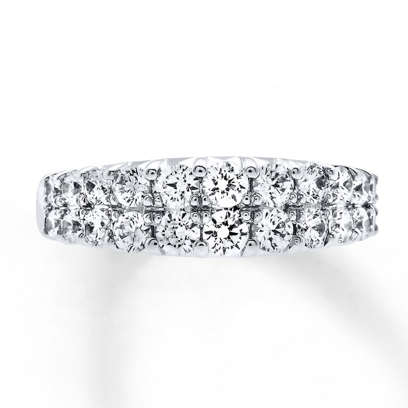 Previously Owned Hearts Desire Diamond Anniversary Band 1-1/4 ct tw Round-cut 18K White Gold