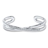 Thumbnail Image 1 of Previously Owned Diamond Cuff Bangle Bracelet 1/15 ct tw Sterling Silver