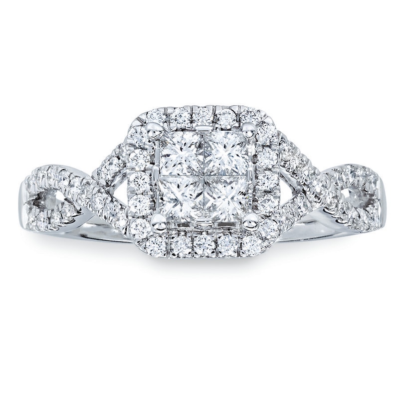 Main Image 1 of Previously Owned Diamond Ring 3/4 ct tw 14K White Gold