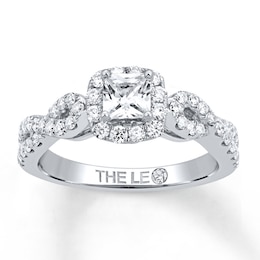 Previously Owned THE LEO Diamond Ring 7/8 ct tw 14K White Gold