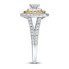 Thumbnail Image 3 of Previously Owned THE LEO Diamond Ring 1-1/8 ct tw Princess & Round-cut 14K Two-Tone Gold