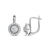 Previously Owned Round-Cut Diamond Earrings 1 ct tw 18K White Gold
