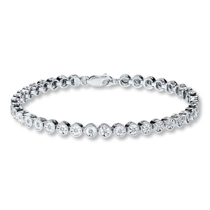 Main Image 1 of Previously Owned Diamond Bracelet 1/3 ct tw Sterling Silver