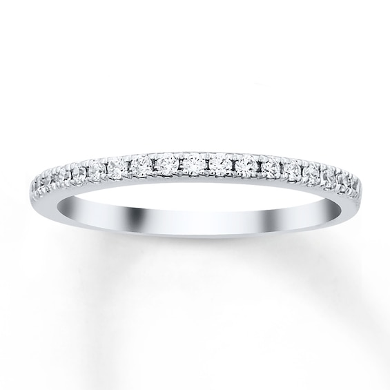 Previously Owned Diamond Wedding Band 1/5 ct tw Round-cut 14K White Gold
