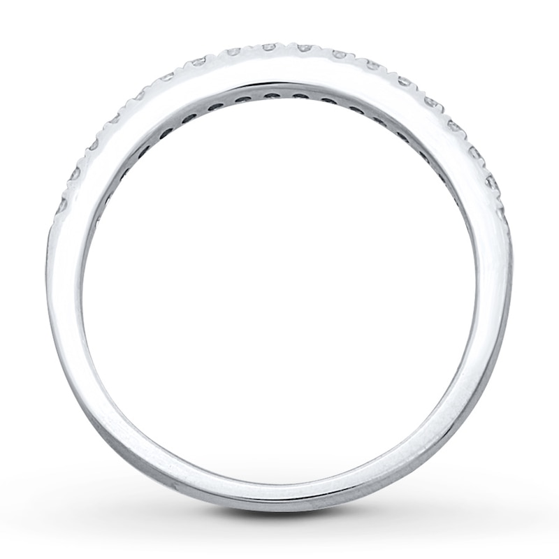 Main Image 2 of Previously Owned Diamond Wedding Band 1/5 ct tw Round-cut 14K White Gold