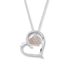 Thumbnail Image 1 of Previously Owned Unstoppable Love 1/10 cttw Round-cut Sterling Silver & 10K Rose Gold