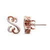 Thumbnail Image 1 of Previously Owned Open Hearts Earrings 1/10 ct tw Diamonds 10K Rose Gold