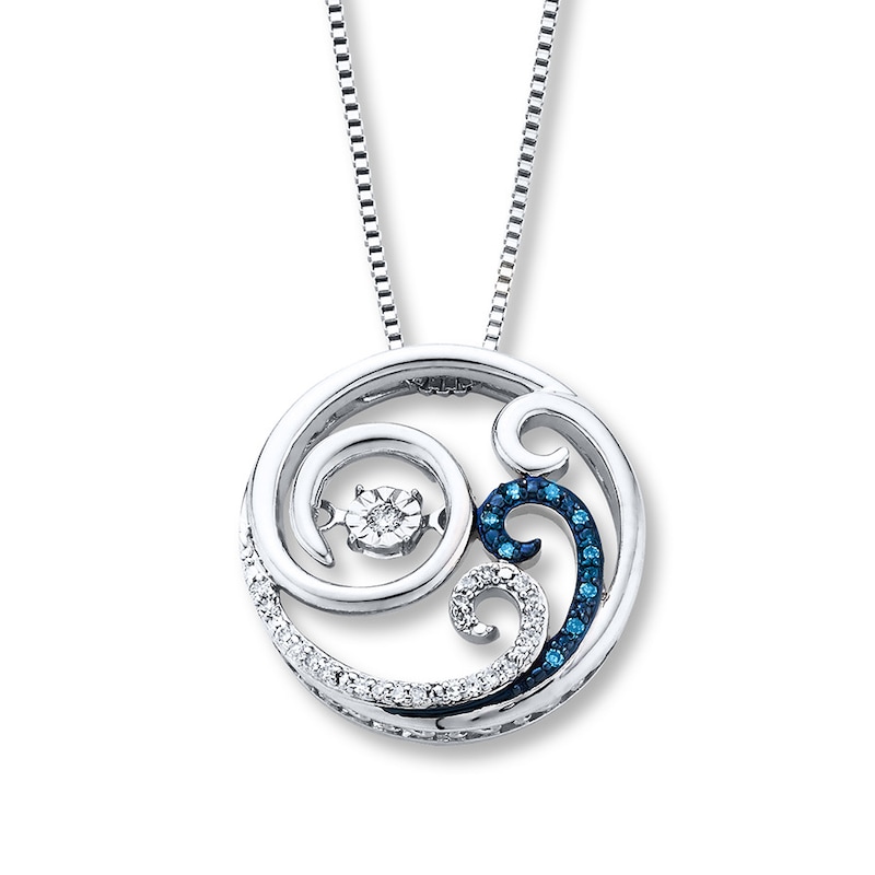 Main Image 1 of Previously Owned Diamond Necklace 1/15 ct tw Diamonds Sterling Silver 18"