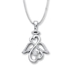 Thumbnail Image 1 of Previously Owned Diamond Necklace 1/10 ct tw Diamonds Sterling Silver 18"