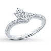 Previously Owned Ever Us Diamond Ring 3/4 ct tw Round-cut 14K White Gold