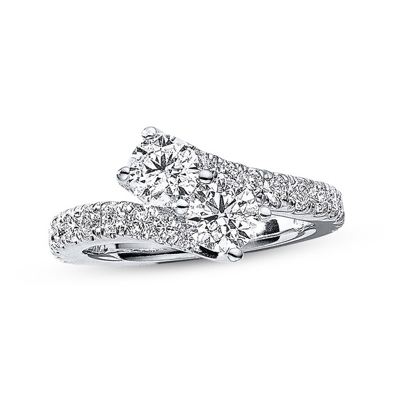 Previously Owned Ever Us Two-Stone Ring 2 ct tw Diamonds 14K White Gold
