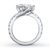 Thumbnail Image 2 of Previously Owned Ever Us Two-Stone Ring 2-1/2 ct tw Round-cut Diamonds 14K White Gold