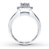 Thumbnail Image 2 of Previously Owned Diamond Bridal Set 1-1/3 ct tw Round-cut 14K White Gold
