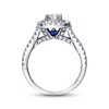 Thumbnail Image 2 of Previously Owned Diamond Engagement Ring 1-1/2 ct tw Princess & Round-cut 14K White Gold