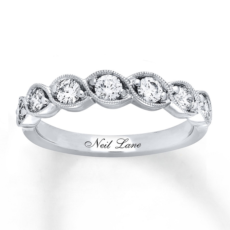 Main Image 1 of Previously Owned Neil Lane Diamond Anniversary Band 5/8 ct tw Round-cut 14K White Gold
