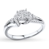 Thumbnail Image 0 of Previously Owned Diamond Promise Ring 1/3 ct tw Round 10K White Gold