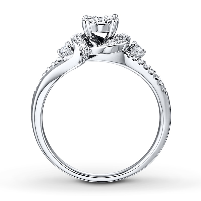 Previously Owned Diamond Promise Ring 1/3 ct tw Round 10K White Gold