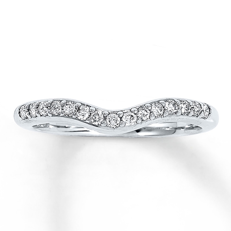 Main Image 1 of Previously Owned Diamond Anniversary Ring 1/4 ct tw Round-cut 14K White Gold