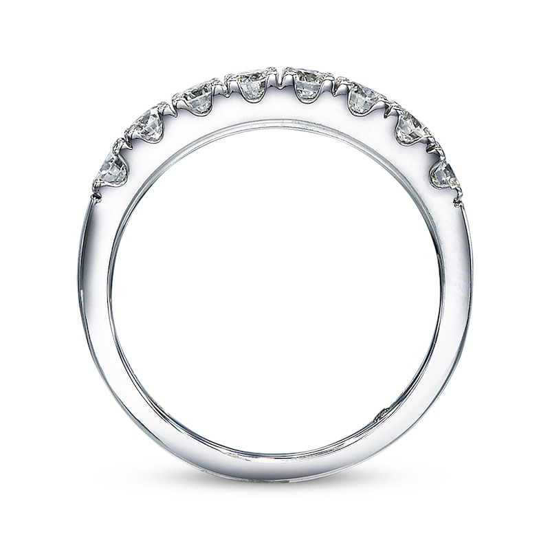 Main Image 2 of Previously Owned THE LEO Diamond Anniversary Band 3/4 ct tw Round-cut 18K White Gold