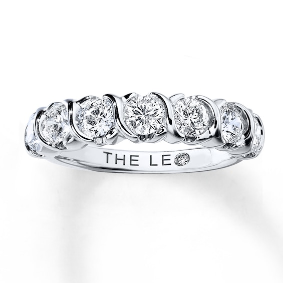 Previously Owned The Leo Diamond Anniversary Ring 1 ct tw Round-cut 14K White Gold