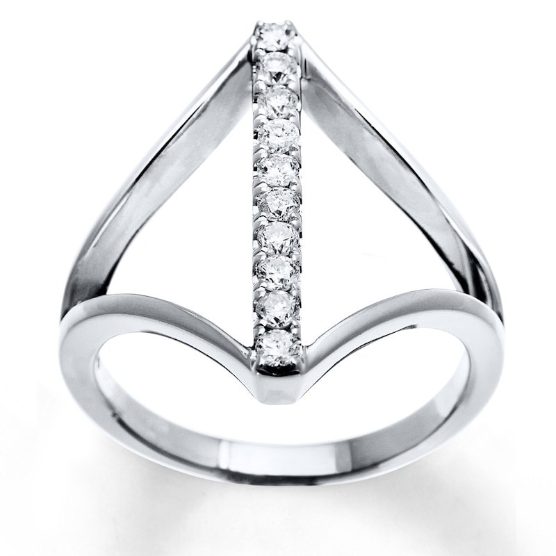 Main Image 1 of Previously Owned Diamond Ring 1/4 ct tw Round-cut Sterling Silver