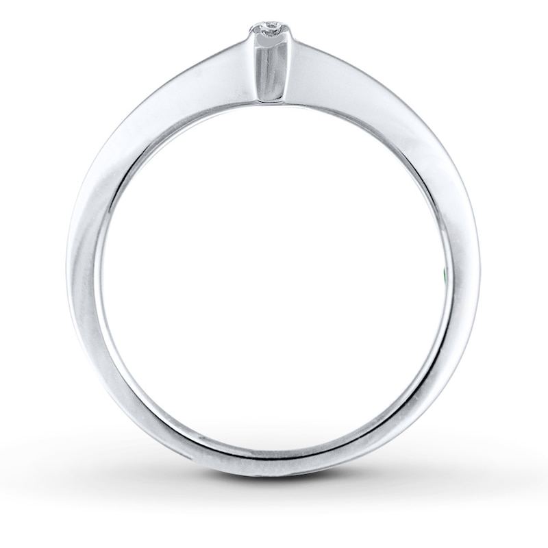 Main Image 2 of Previously Owned Diamond Ring 1/4 ct tw Round-cut Sterling Silver