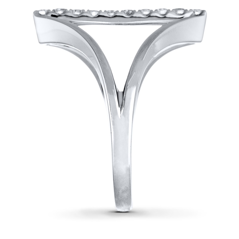 Main Image 3 of Previously Owned Diamond Ring 1/4 ct tw Round-cut Sterling Silver