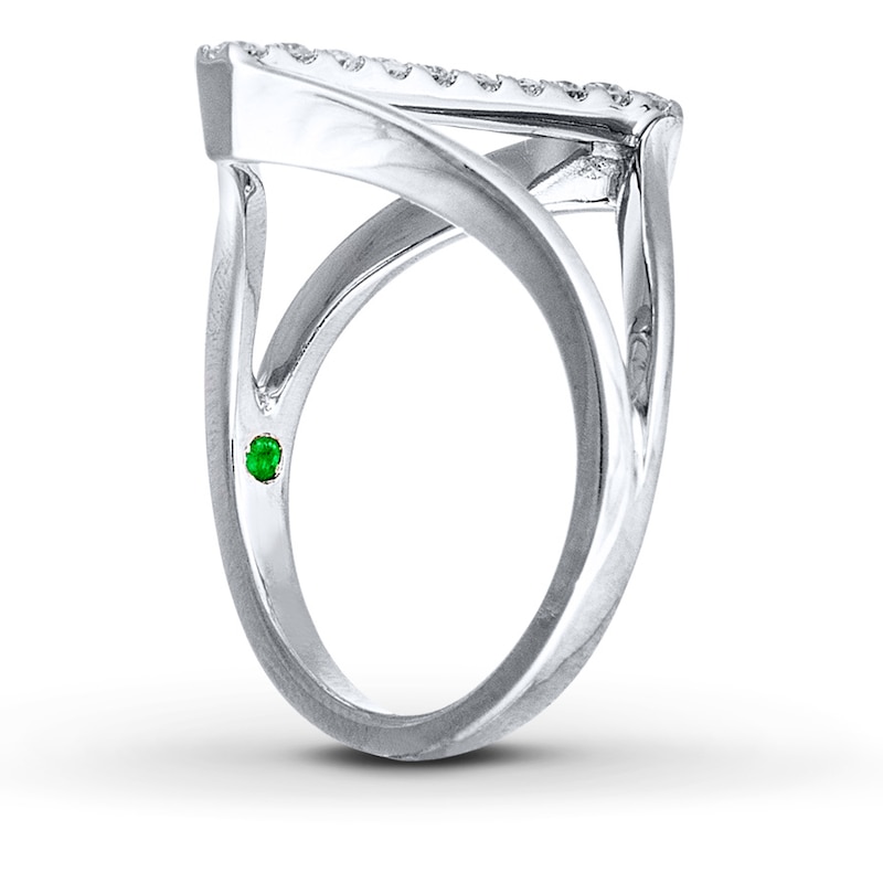 Main Image 4 of Previously Owned Diamond Ring 1/4 ct tw Round-cut Sterling Silver