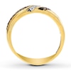 Thumbnail Image 1 of Previously Owned Men's Brown & White Diamond Wedding Band 1/2 ct tw Round-cut 10K Yellow Gold