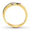 Thumbnail Image 2 of Previously Owned Men's Brown & White Diamond Wedding Band 1/2 ct tw Round-cut 10K Yellow Gold