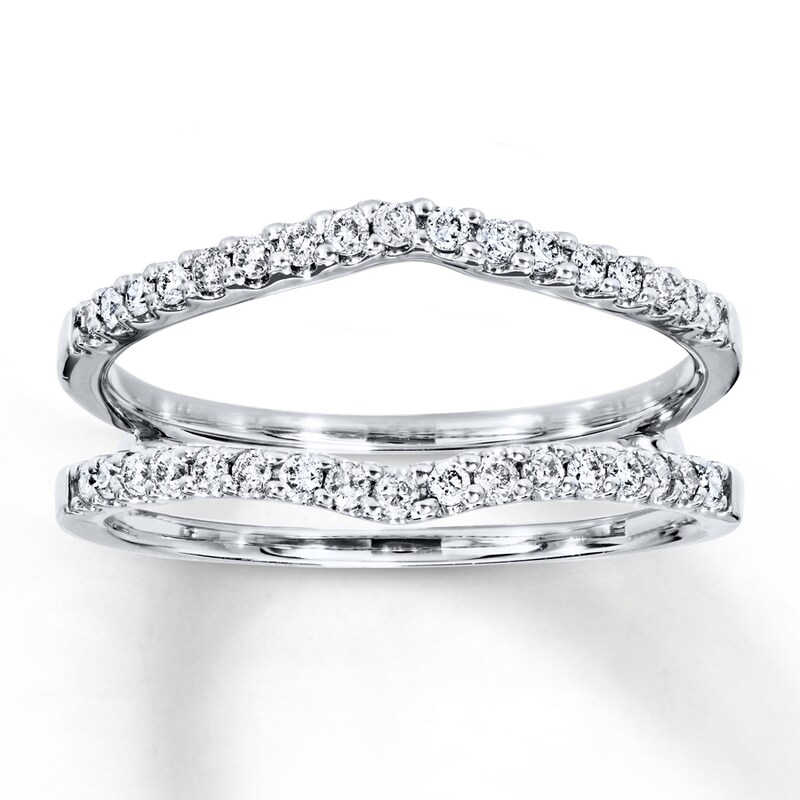 Main Image 1 of Previously Owned Wrap 1/3 ct tw Round-cut Diamonds 14K White Gold