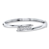 Thumbnail Image 1 of Previously Owned Diamond Bangle Bracelet 1/4 ct tw Round-cut Sterling Silver