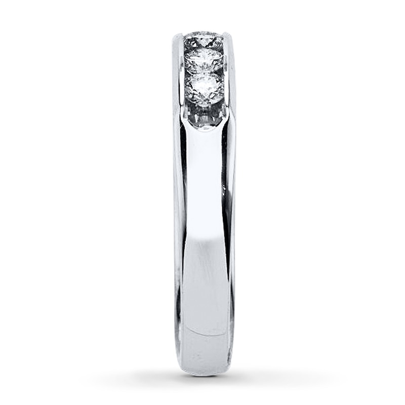 Main Image 3 of Previously Owned Diamond Anniversary Ring 7/8 ct tw Round-cut 10K White Gold