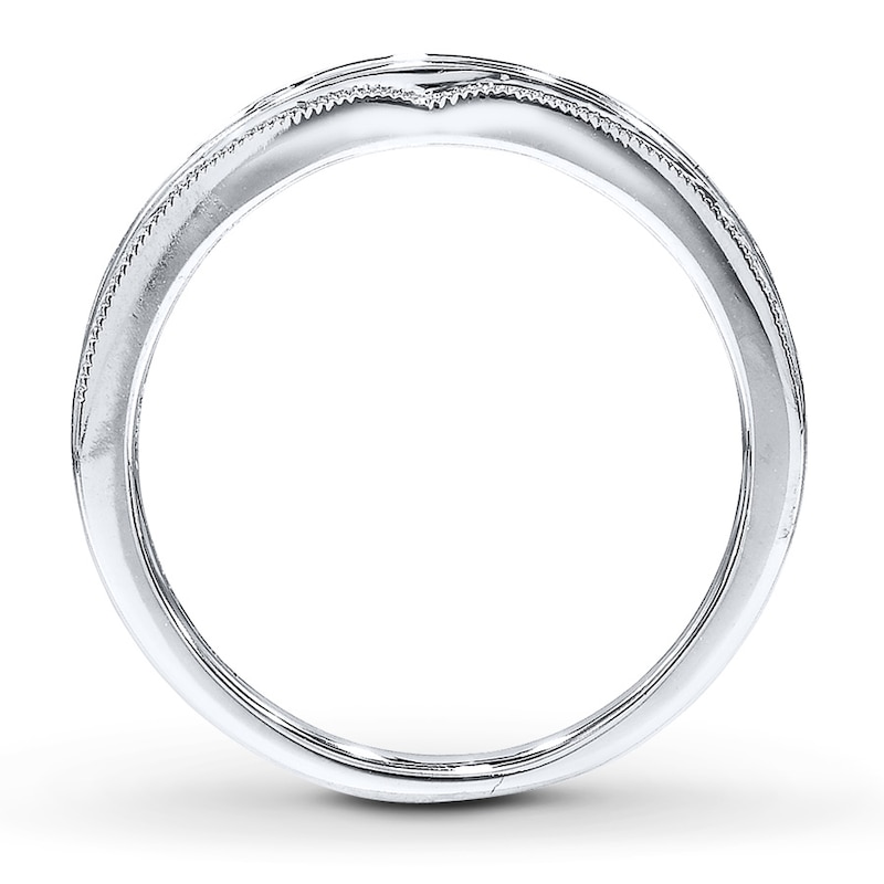 Main Image 2 of Previously Owned Diamond Wedding Ring 1/5 ct tw Round-cut 14K White Gold