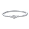 Thumbnail Image 1 of Previously Owned Unstoppable Love 1/10 ct tw Round-cut Sterling Silver Bracelet