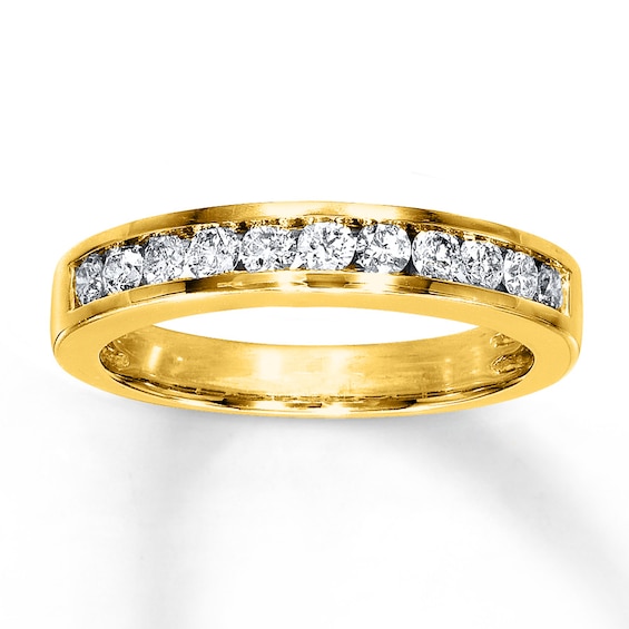 Previously Owned Diamond Wedding Band 1/2 ct tw Round-cut 14K Yellow Gold