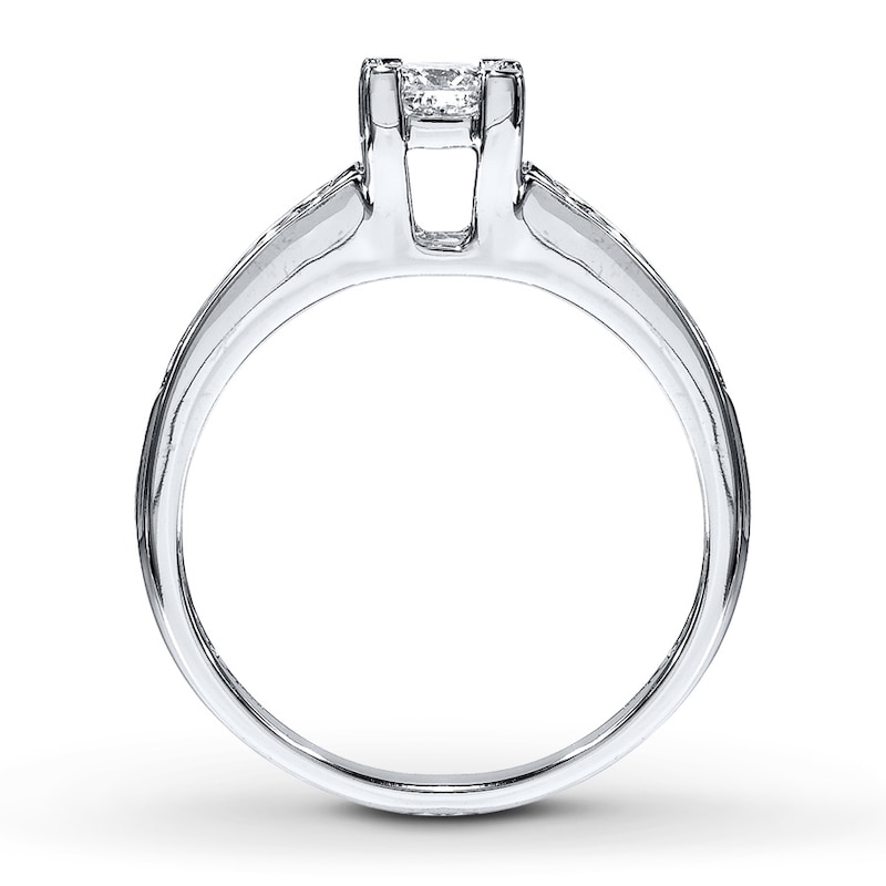 Main Image 2 of Previously Owned Diamond Engagement Ring 1 Carat tw Princess-cut 14K White Gold