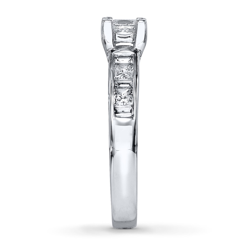 Main Image 3 of Previously Owned Diamond Engagement Ring 1 Carat tw Princess-cut 14K White Gold