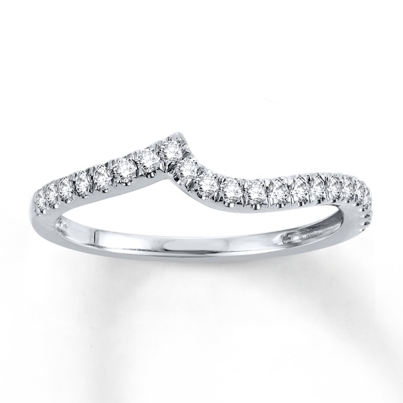 Previously Owned Diamond Wedding Band 1/5 ct tw Round-cut 14K White Gold